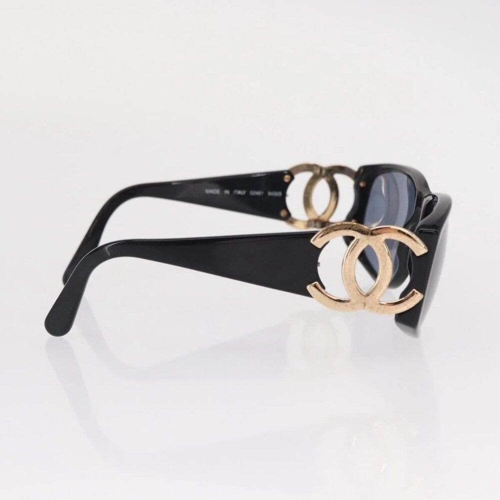 CHANEL Sunglasses plastic Black CC Auth BA9021 - Picture 5 of 14
